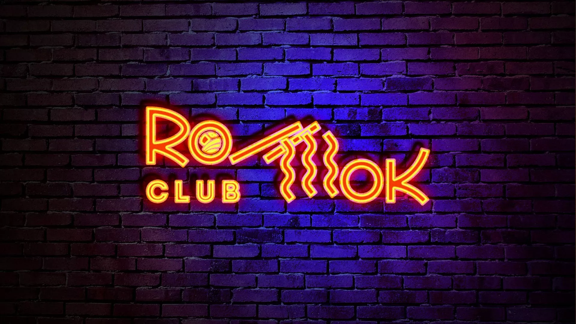 Разработка интерьерной вывески суши-бара «Roll Wok Club» в Мариинске
